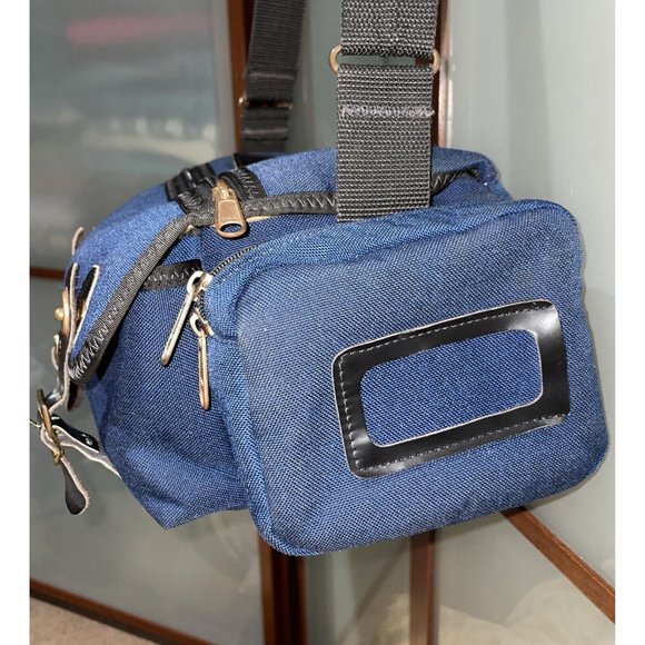 Eddie Bauer Vintage Canvas & Leather Adventure Field Utility Fishing Camera Bag - Picture 5 of 13